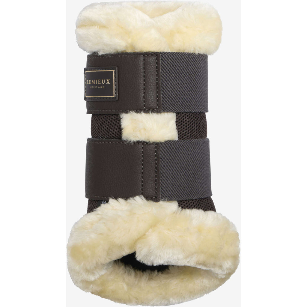 LeMieux Beenbeschermers Heritage Fleece Edged Cocoa