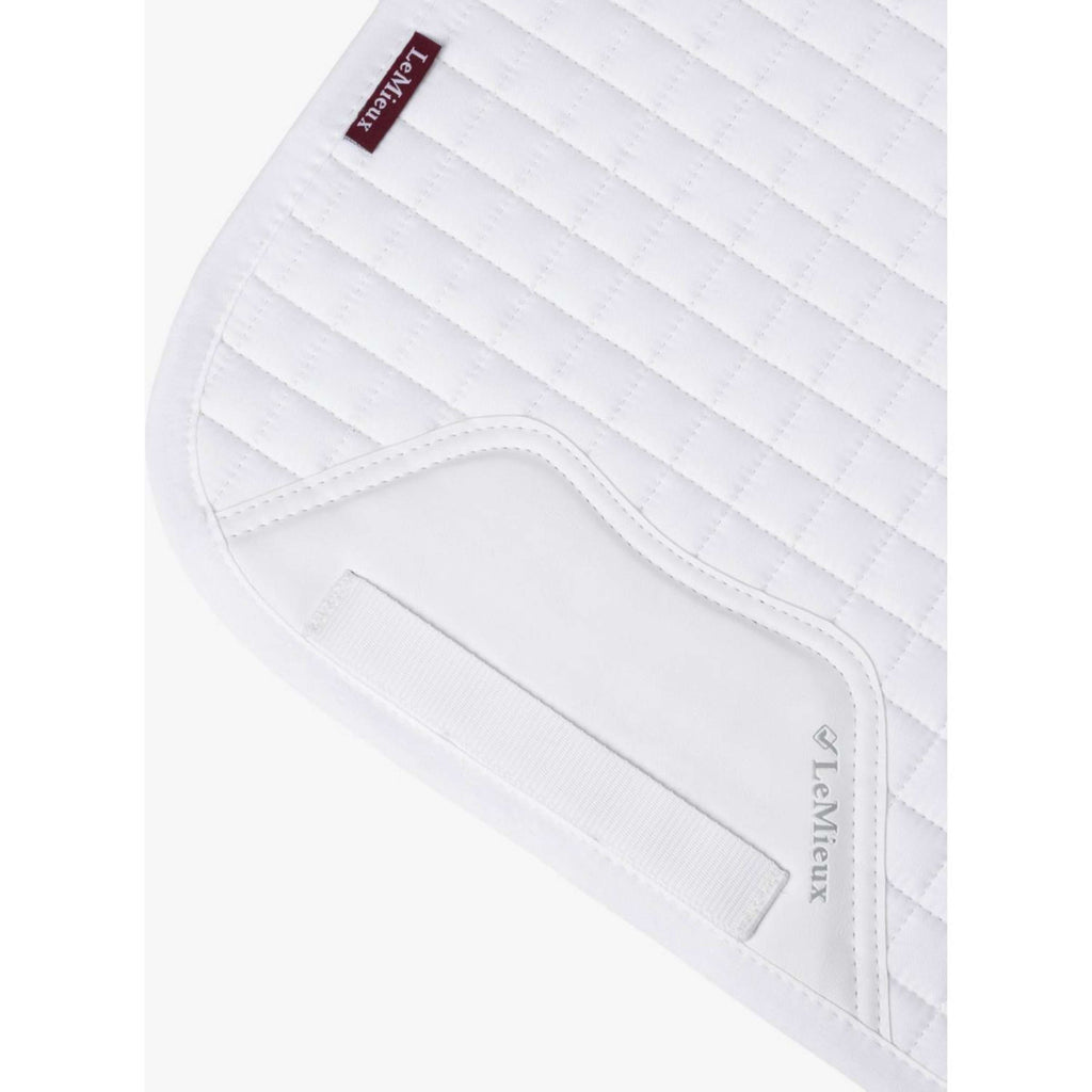 LeMieux Zadeldekje Prosport Plain Square D-Ring Dressuur Wit