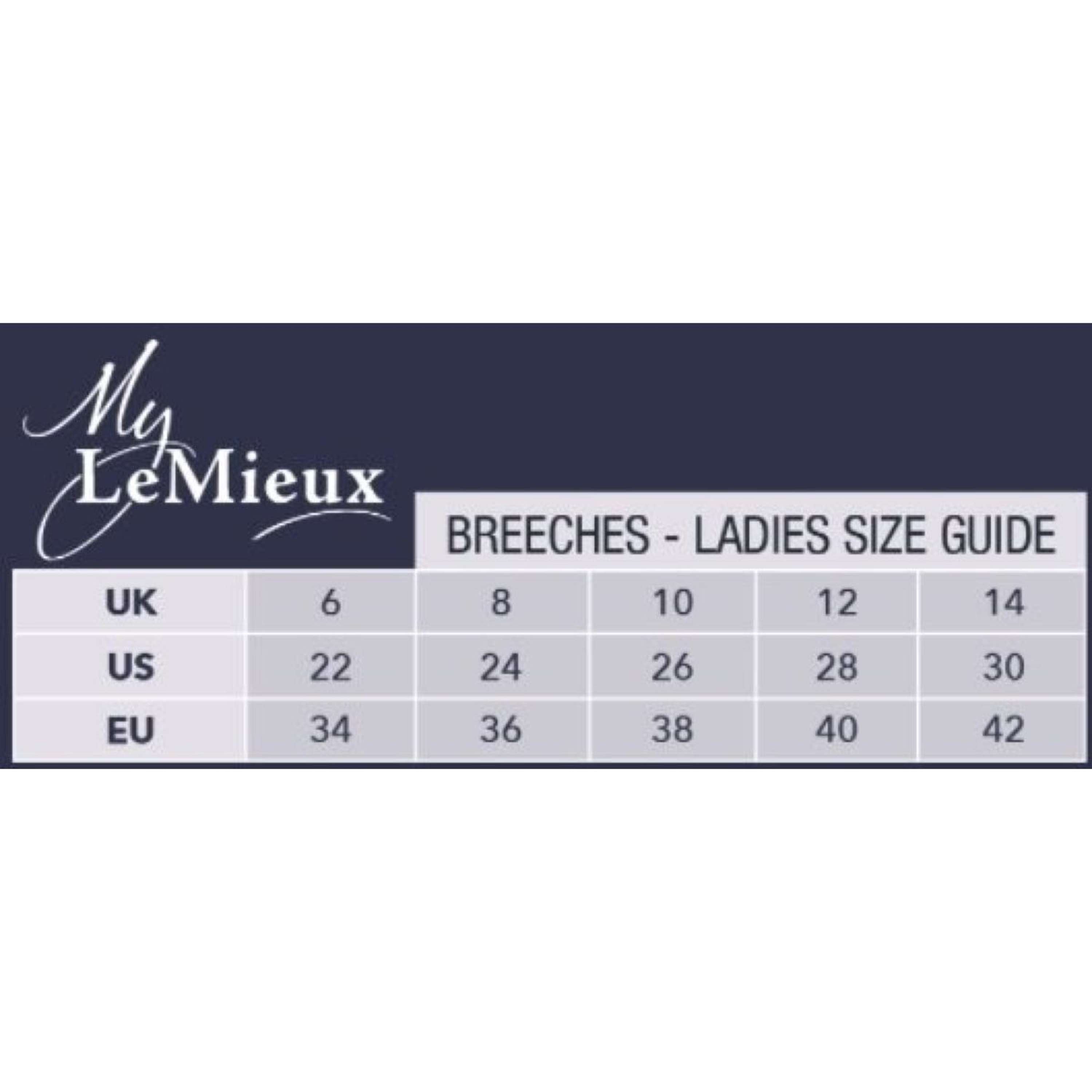 LeMieux Rijbroek Amara II Knie Grip Beige