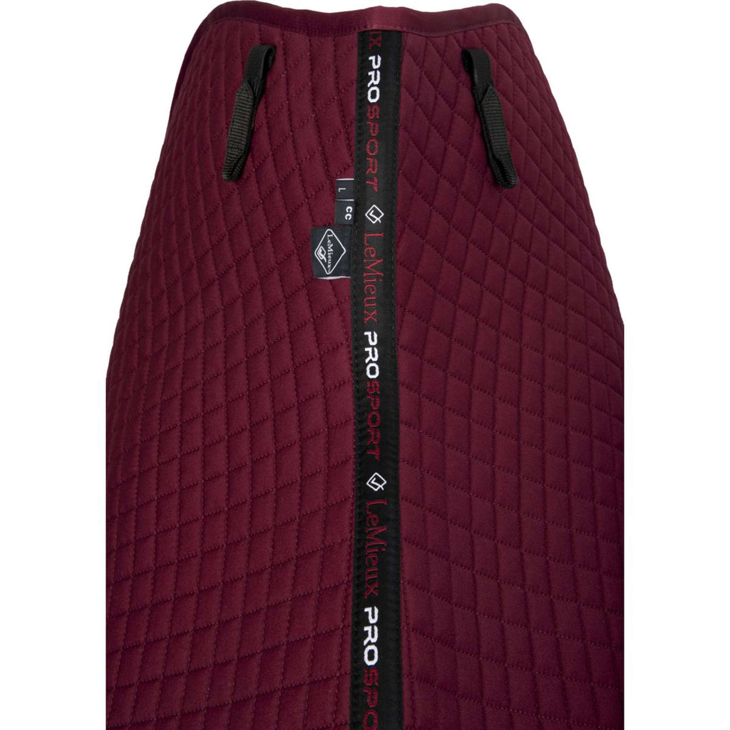 LeMieux Zadeldekje Cotton Square Close Contact Burgundy