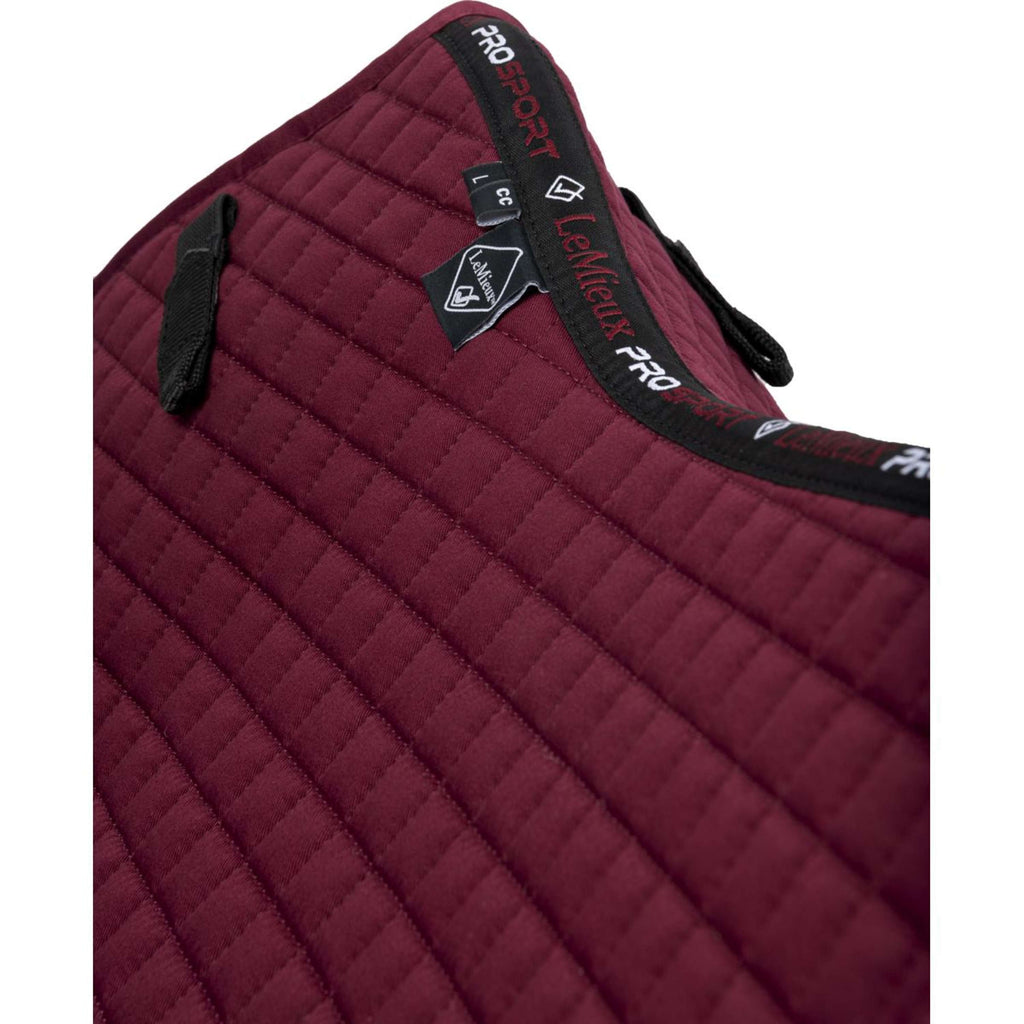 LeMieux Zadeldekje Cotton Square Close Contact Burgundy