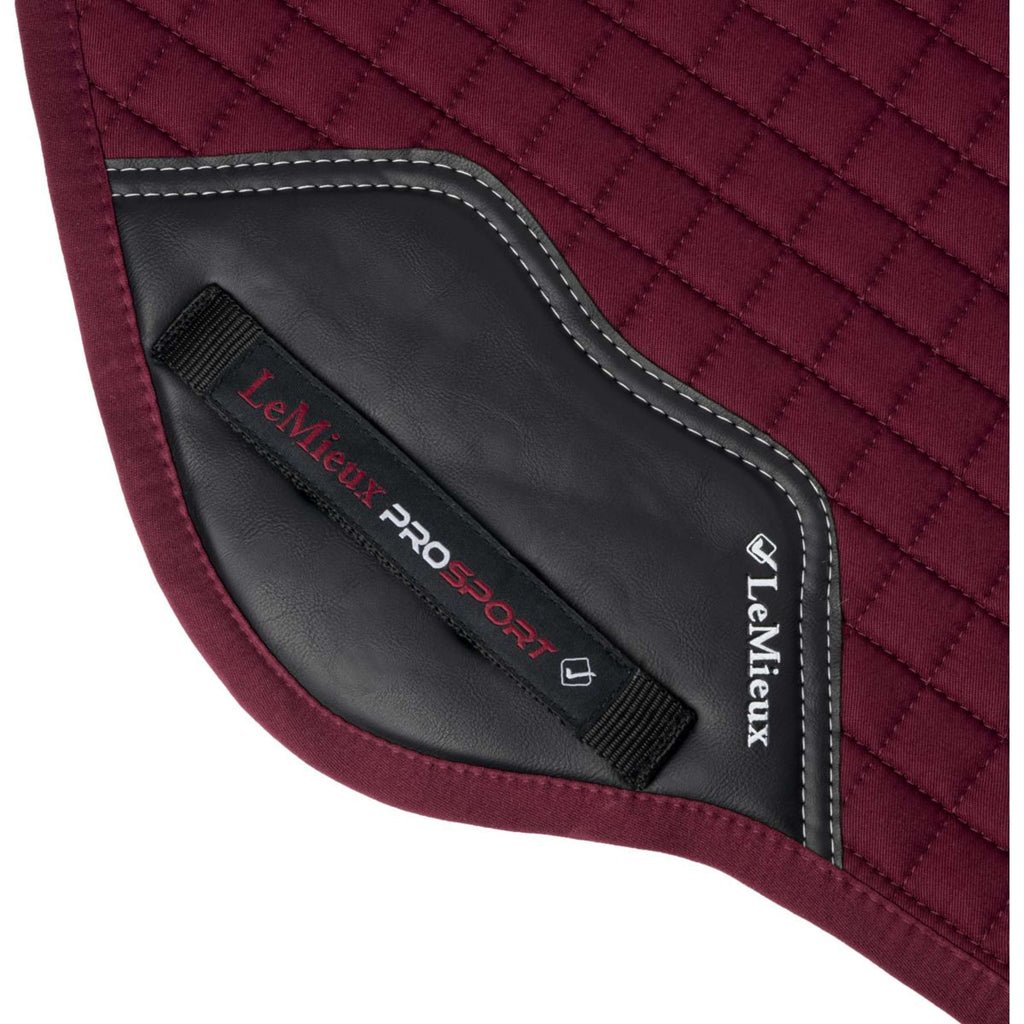 LeMieux Zadeldekje Cotton Square Close Contact Burgundy