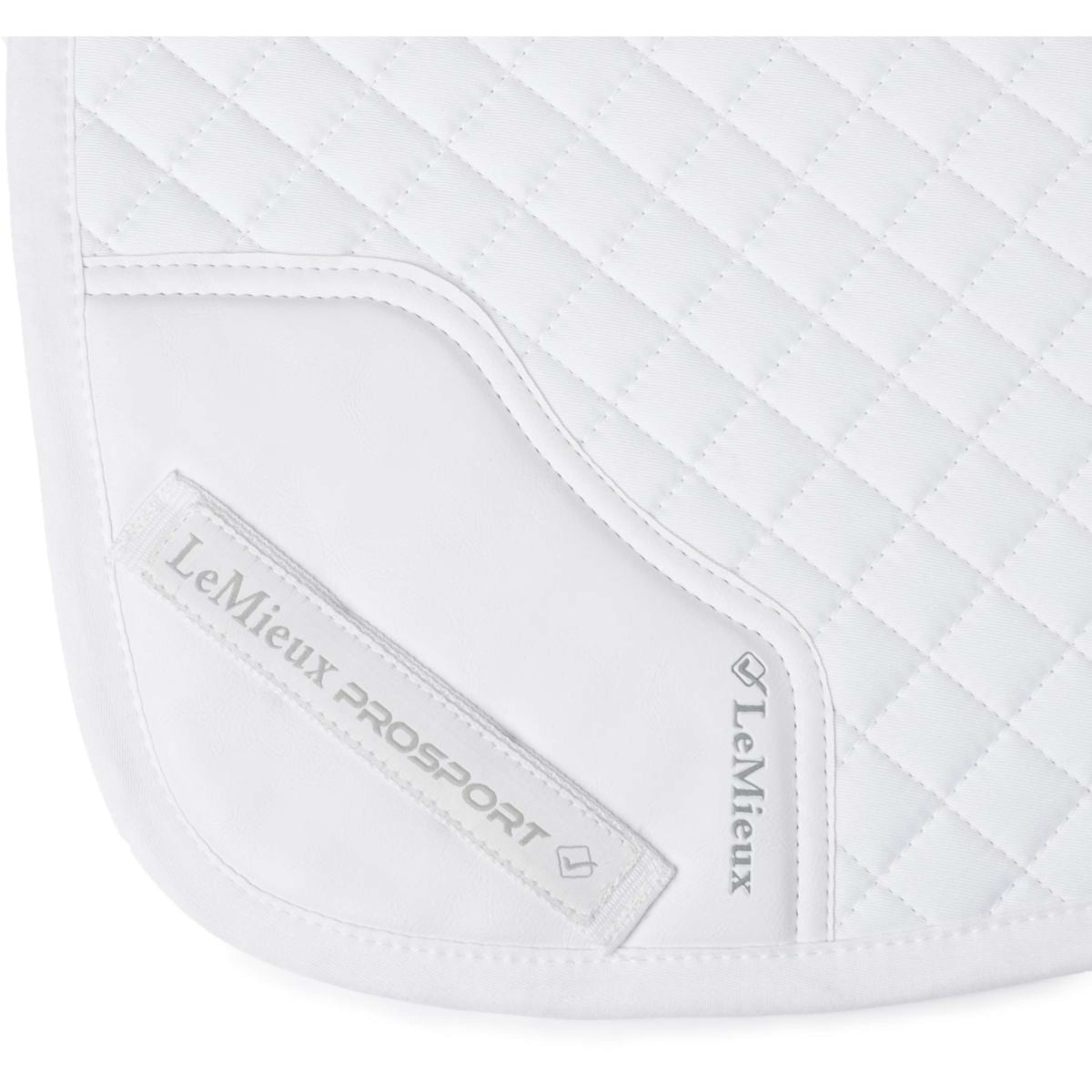 LeMieux Zadeldekje Cotton Half Square Close Contact Wit