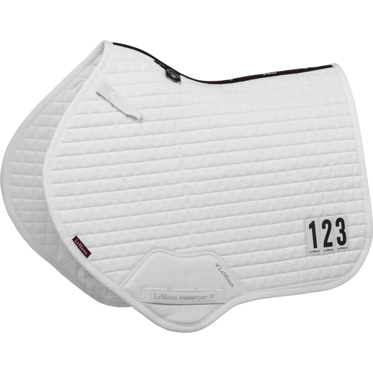LeMieux Zadeldekje Cotton Competition Square Close Contact Wit