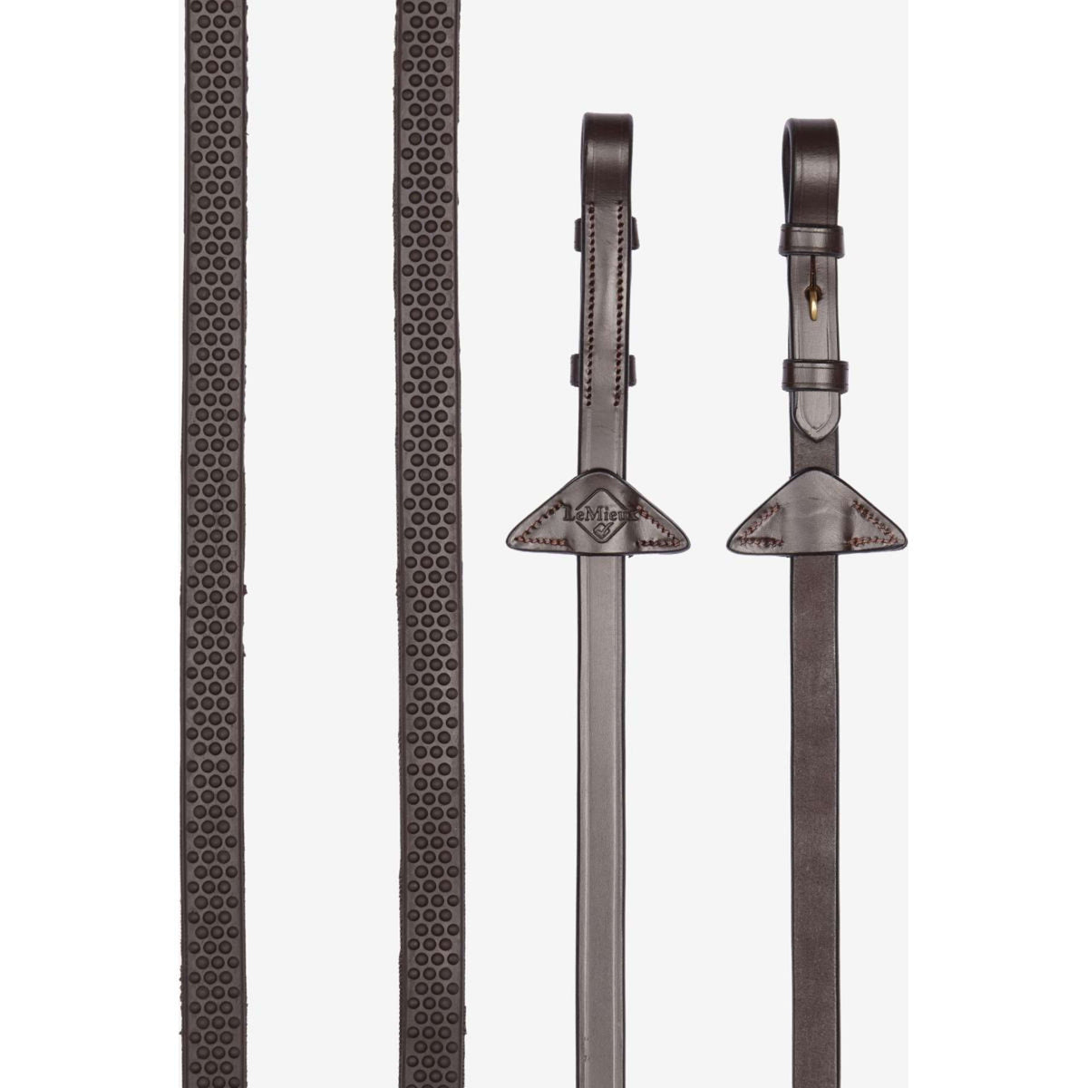 LeMieux Teugels Soft Rubber Havana/Brass