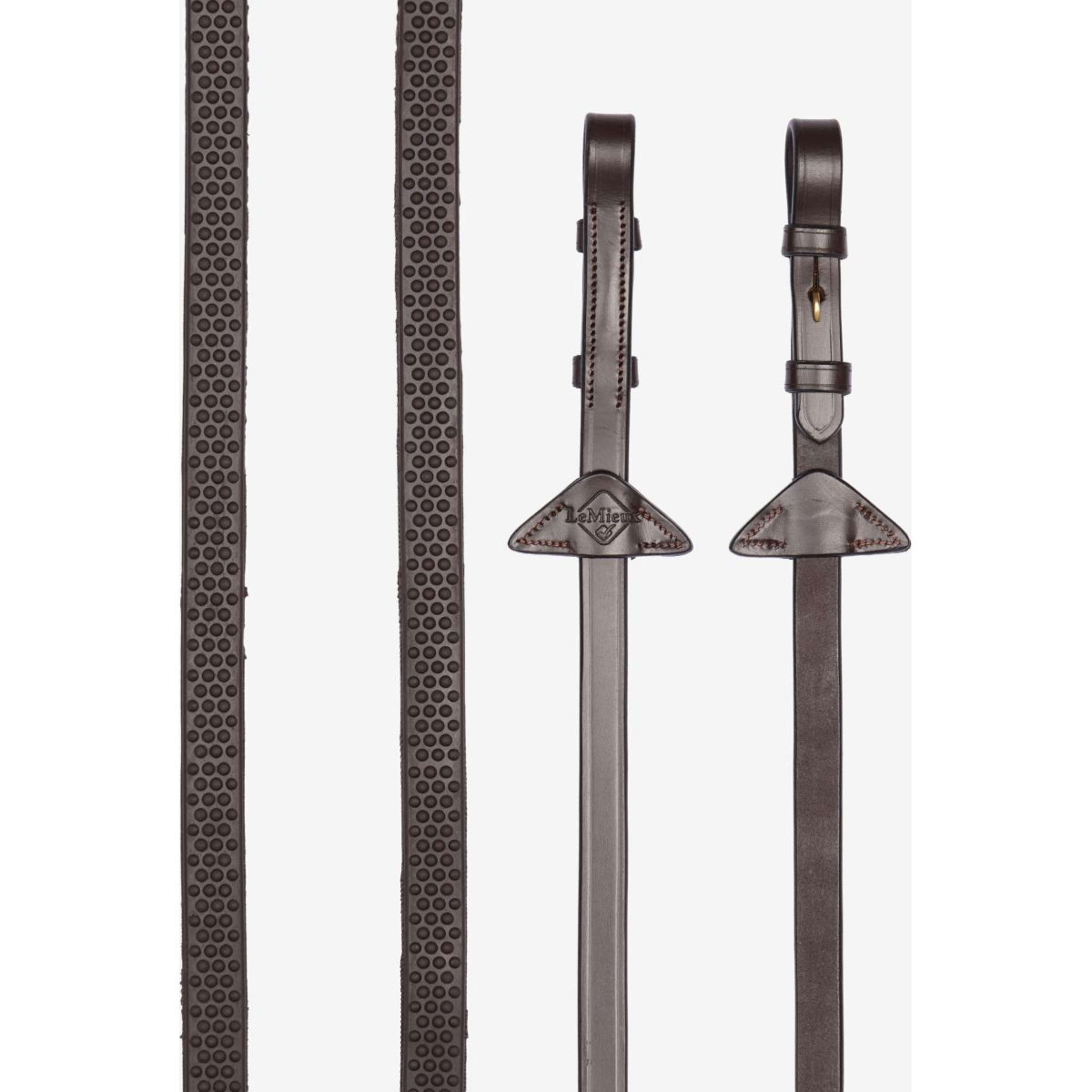 LeMieux Teugels Soft Rubber Havana/Brass
