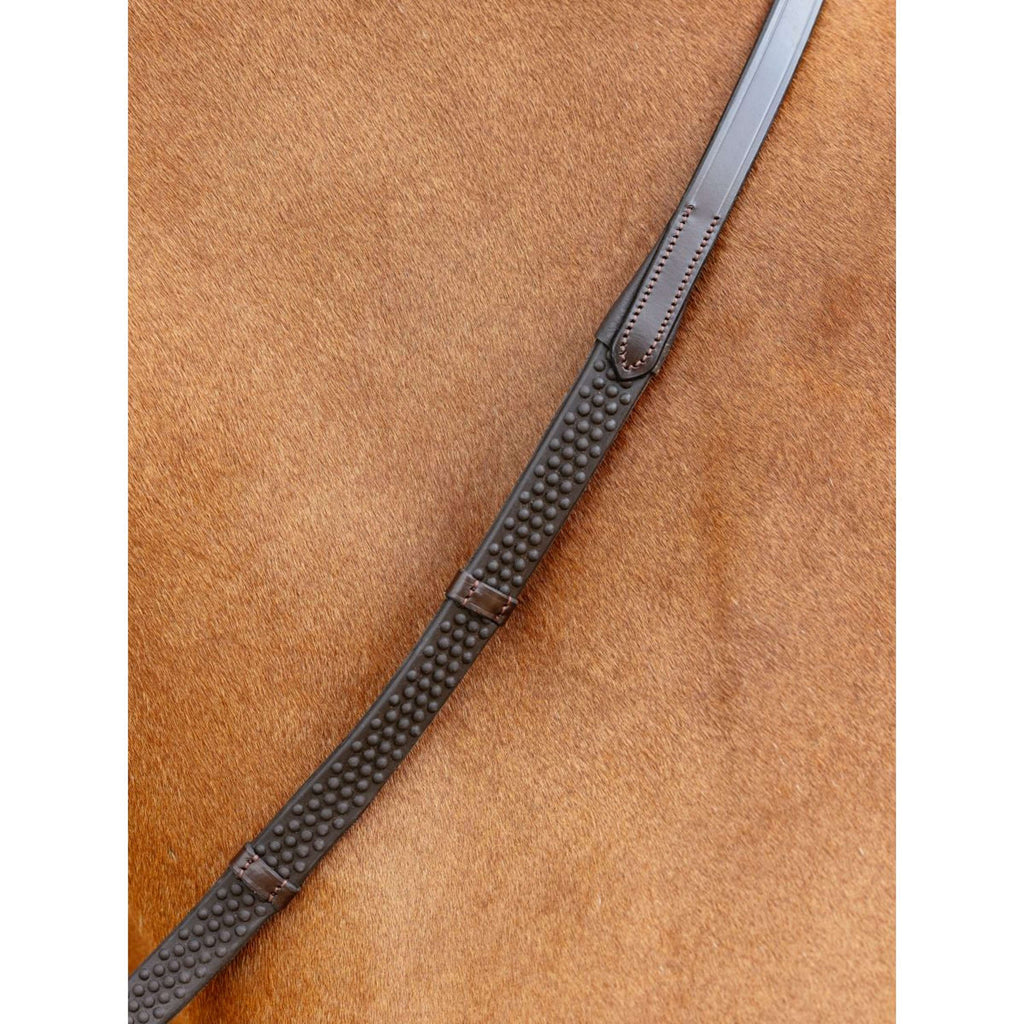 LeMieux Teugels Soft Rubber with Stoppers Havana/Brass