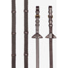 LeMieux Teugels Soft Rubber with Stoppers Havana/Brass