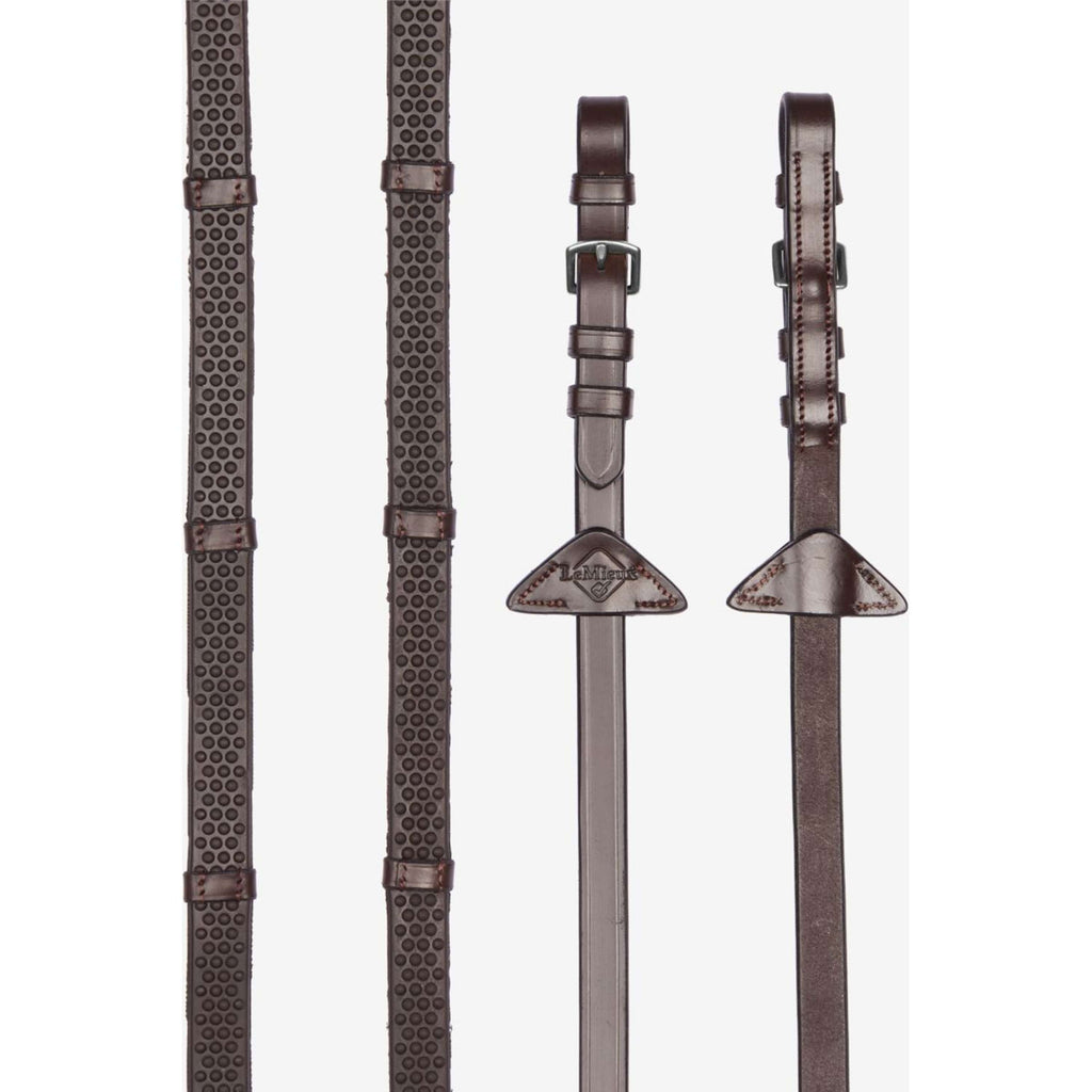 LeMieux Teugels Soft Rubber with Stoppers Havana/Silver
