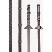 LeMieux Teugels Soft Rubber with Stoppers Havana/Silver