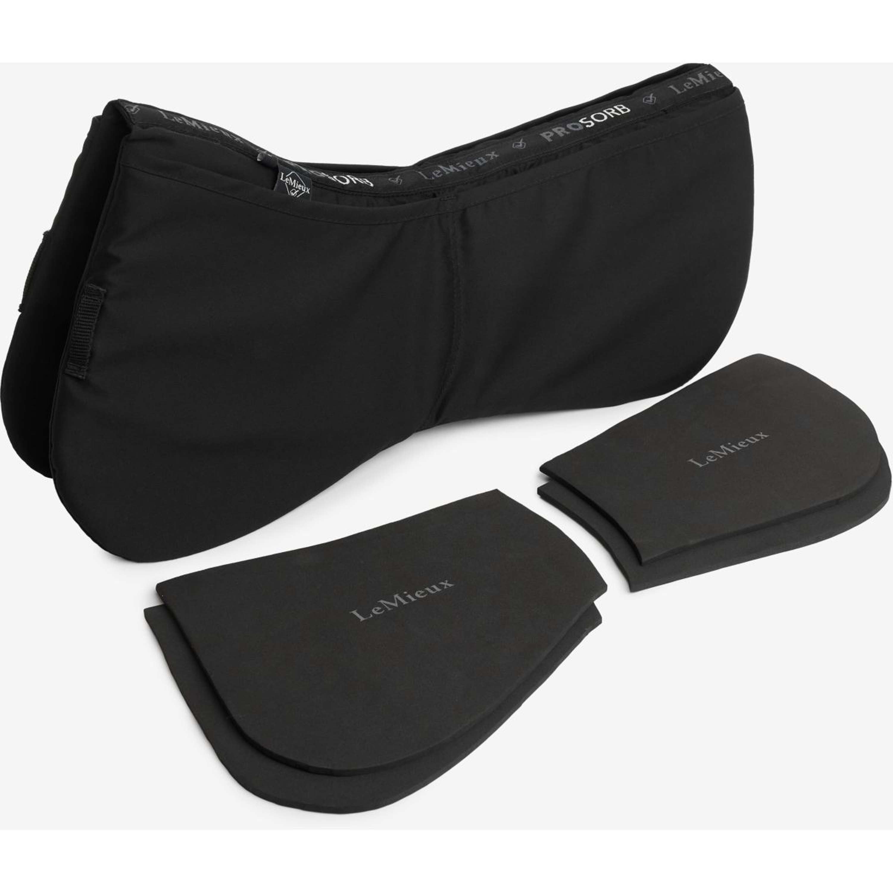 LeMieux Zadelonderlegger Pro-Sorb Plain Zwart