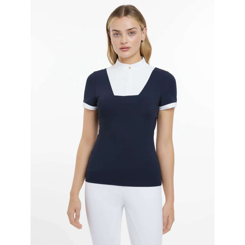 LeMieux Wedstrijdshirt Sophia Korte Mouwen Navy LeMieux Wedstrijdshirt Sophia Korte Mouwen Navy