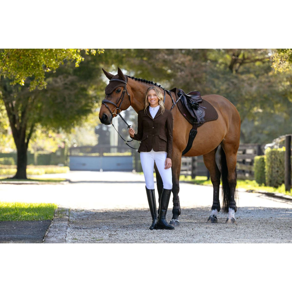 LeMieux Zadeldekje Brilliance Close Contact Square Springen Espresso