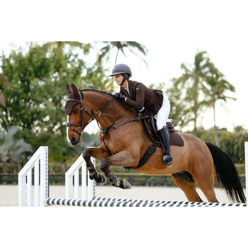 LeMieux Zadeldekje Brilliance Close Contact Square Springen Espresso