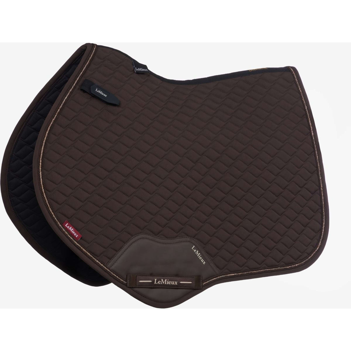LeMieux Zadeldekje Brilliance Close Contact Square Springen Espresso