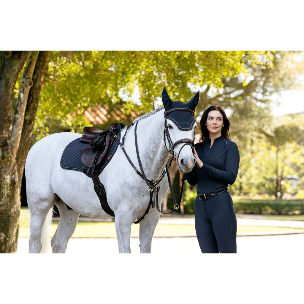 LeMieux Zadeldekje Brilliance Close Contact Square Springen Navy