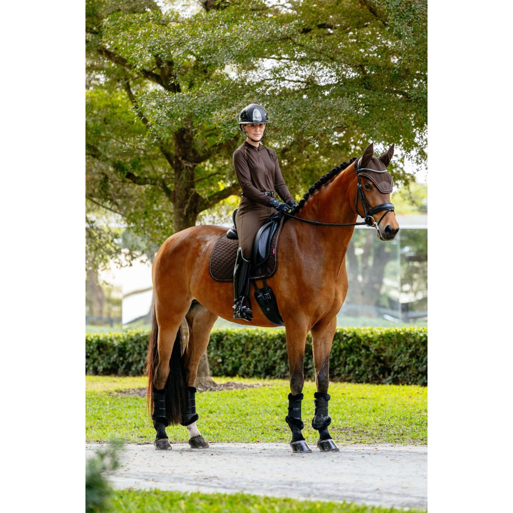 LeMieux Zadeldekje Brilliance Dressuur Espresso