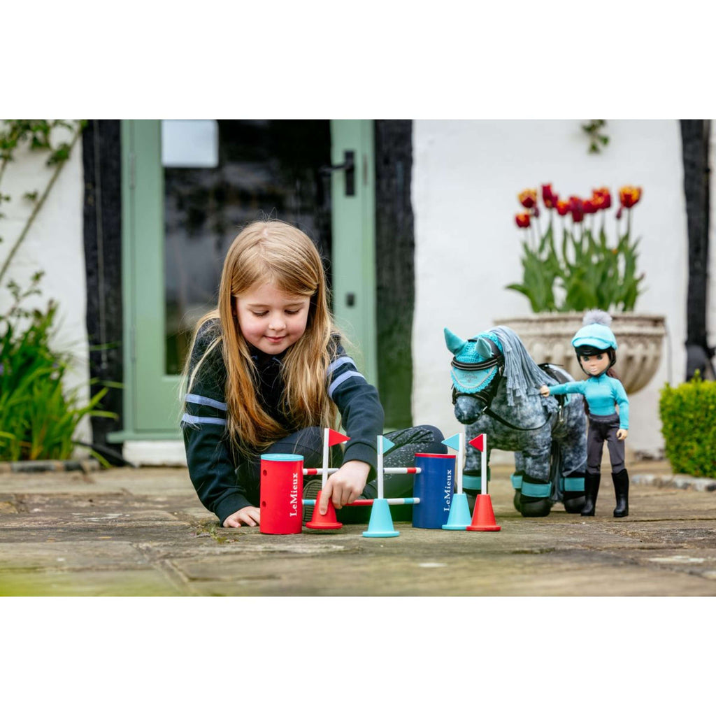 LeMieux Toy Pony Course Builder Set Rood/Blauw