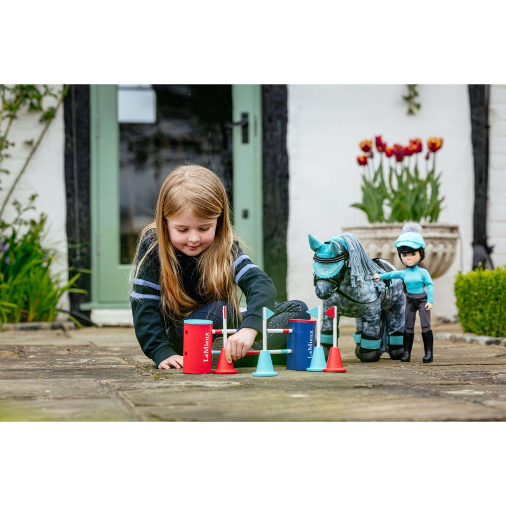LeMieux Toy Pony Course Builder Set Rood/Blauw
