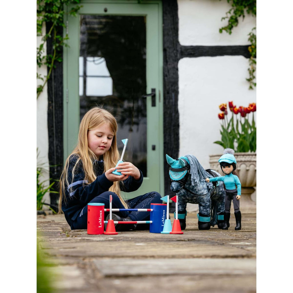 LeMieux Toy Pony Course Builder Set Rood/Blauw