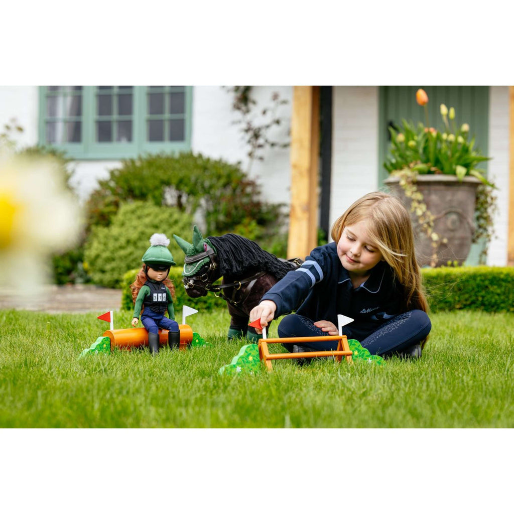 LeMieux Toy Pony XC Jump Set Groen/Bruin