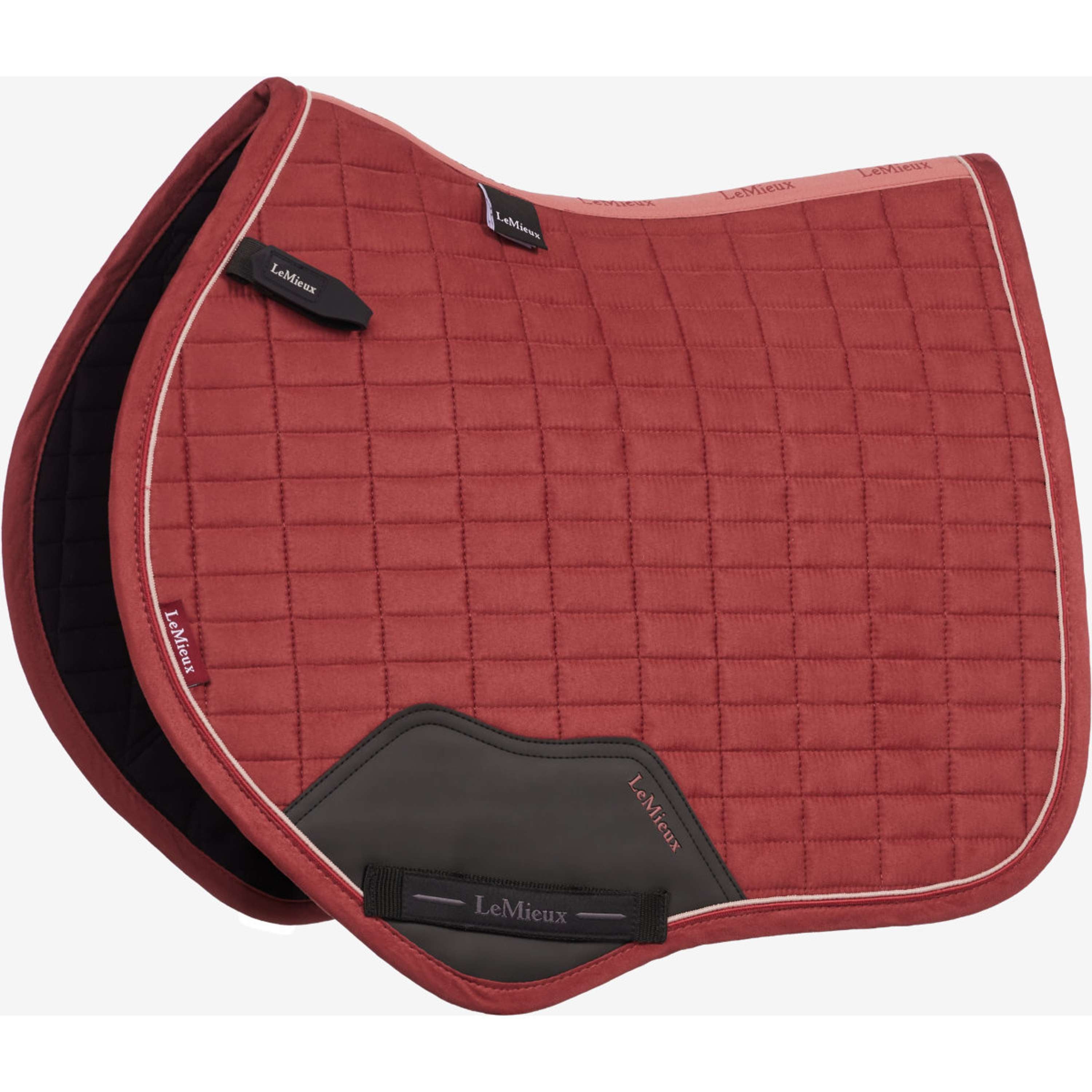 LeMieux Zadeldekje Suede Close Contact Square Springen Russet
