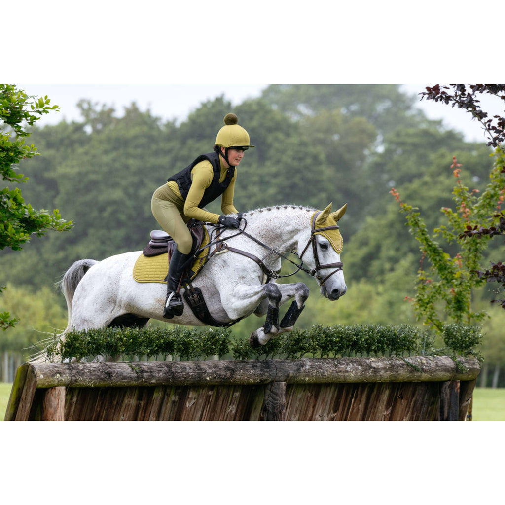 LeMieux Zadeldekje Suede Close Contact Square Springen Gooseberry