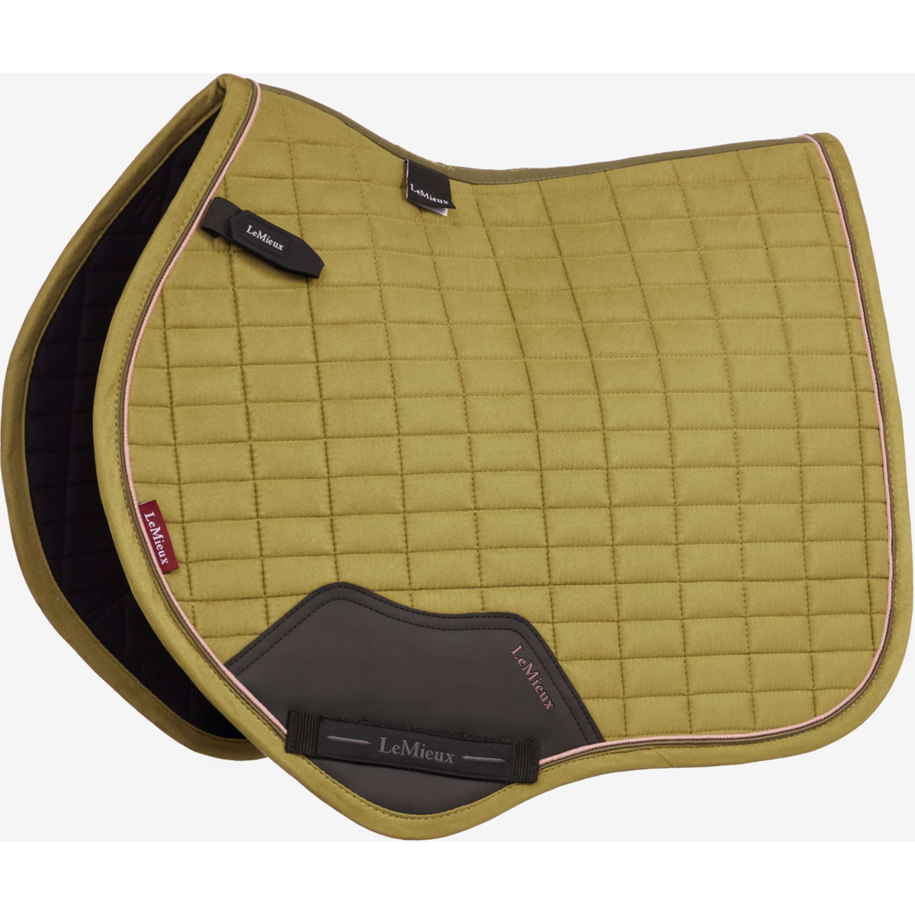 LeMieux Zadeldekje Suede Close Contact Square Springen Gooseberry