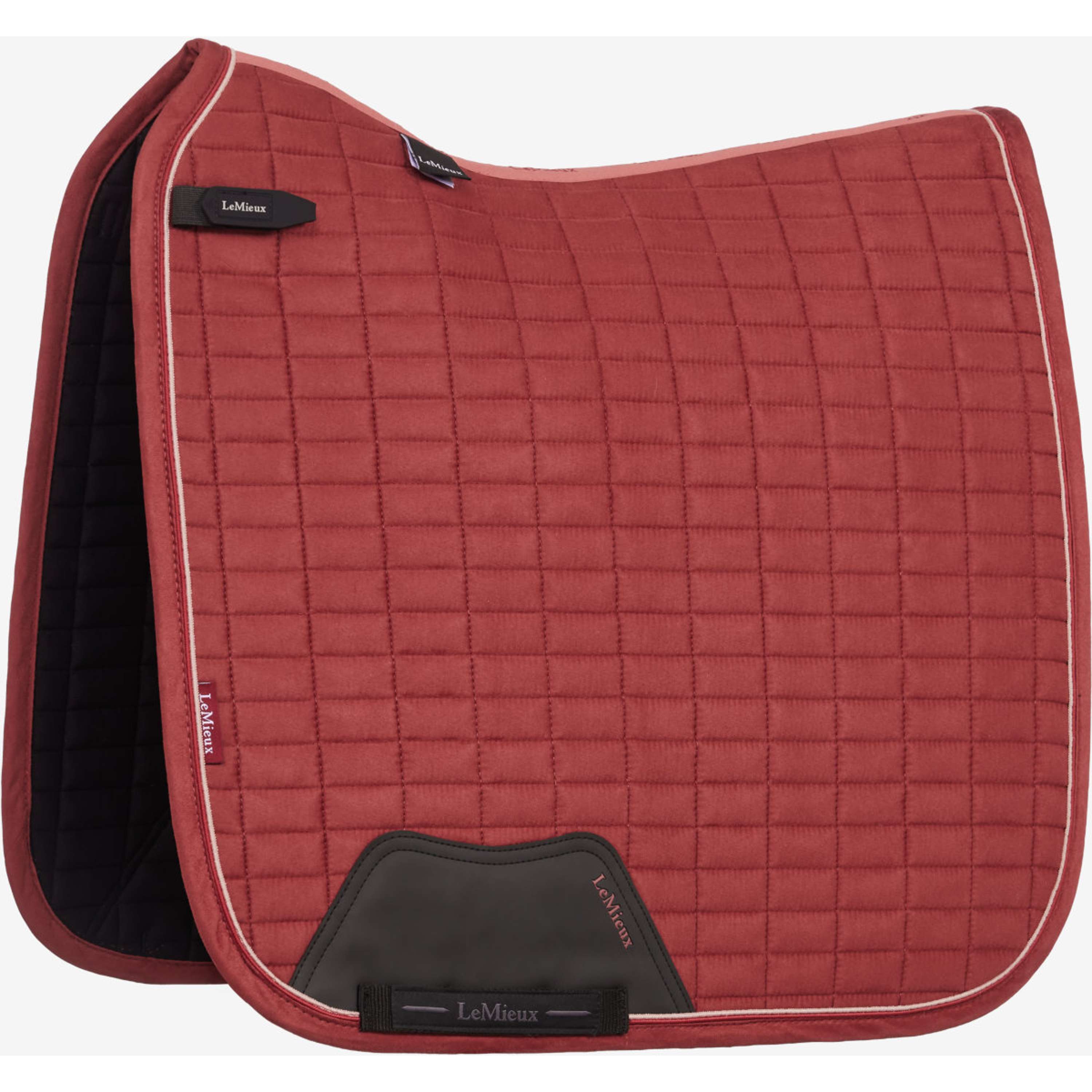 LeMieux Zadeldekje Suede Square Dressuur Russet