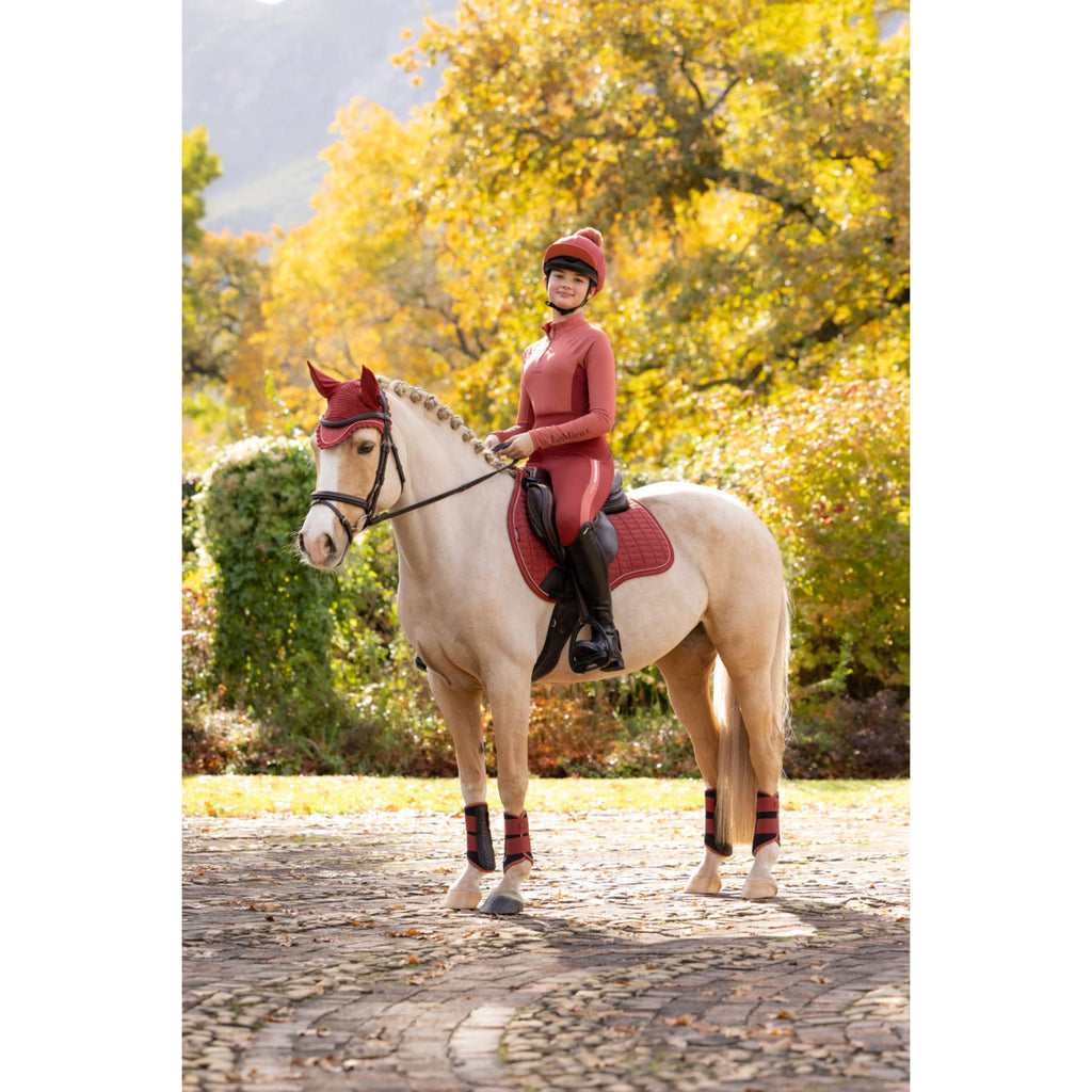 LeMieux Zadeldekje Suede Square Veelzijdigheid Russet