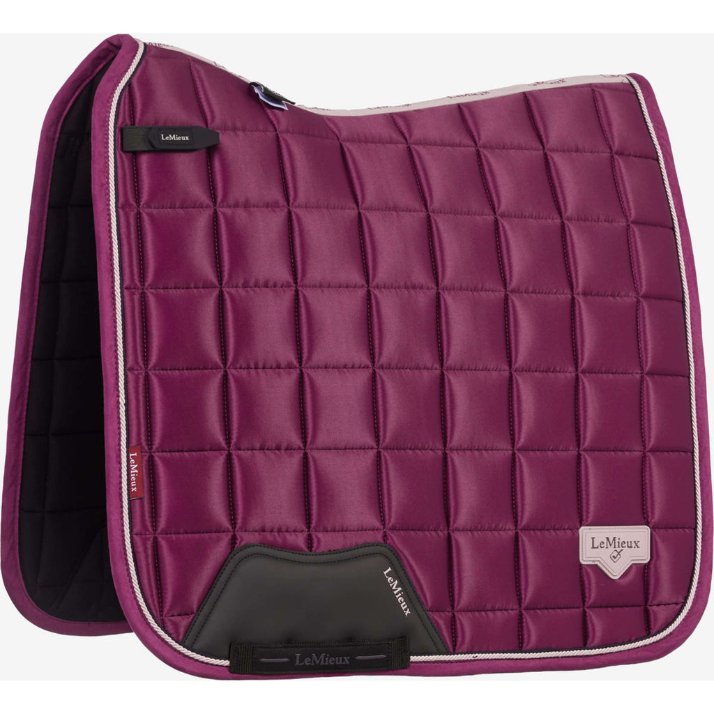 LeMieux Zadeldekje Loire Classic Square Dressuur Blackberry