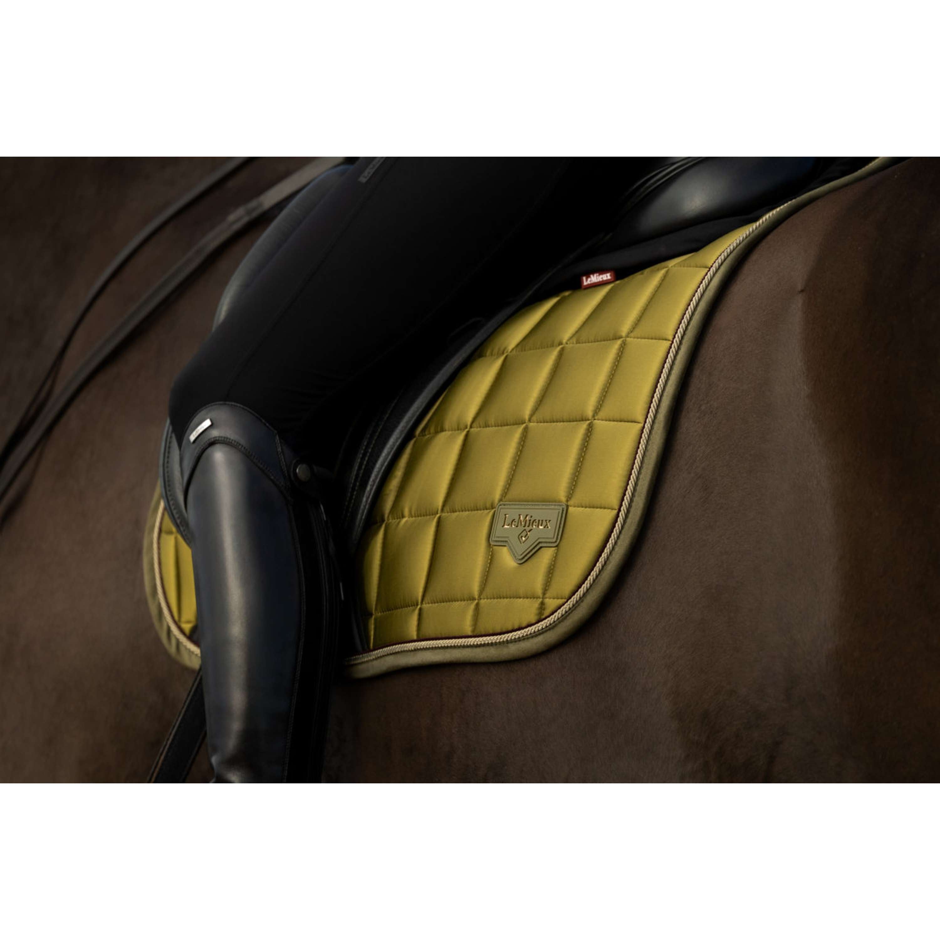 LeMieux Zadeldekje Loire Classic Square Dressuur Gooseberry