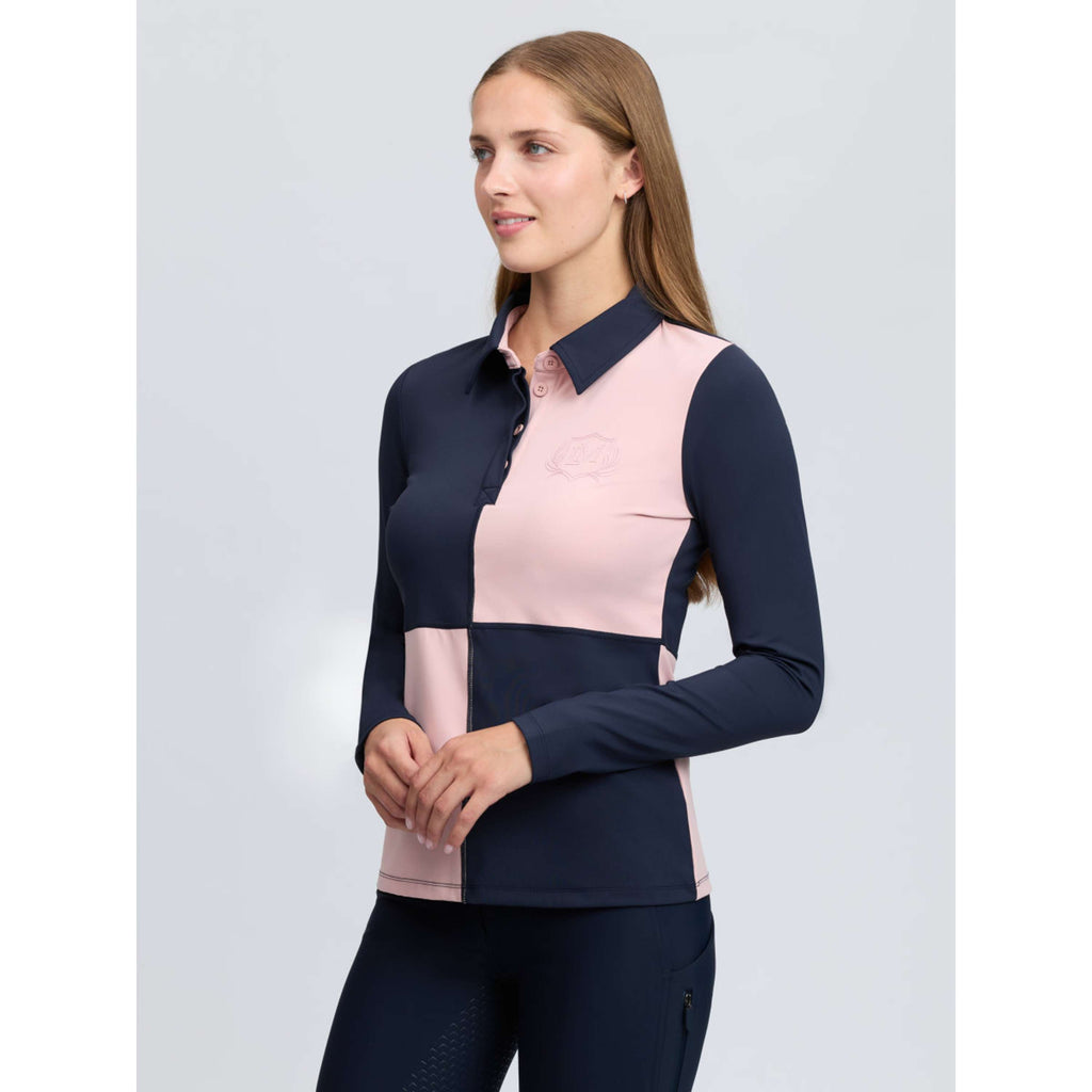 LeMieux Baselayer Harlequin Rugby Petal/Navy