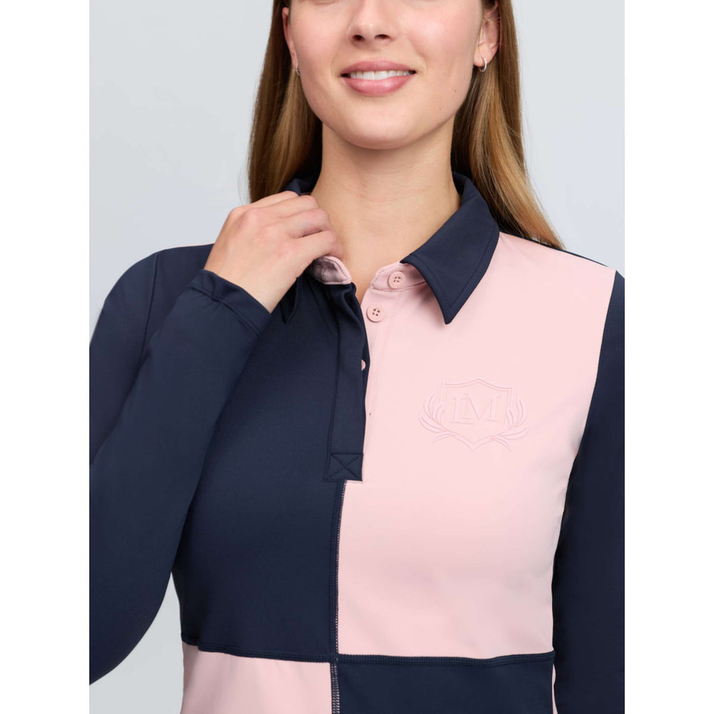 LeMieux Baselayer Harlequin Rugby Petal/Navy