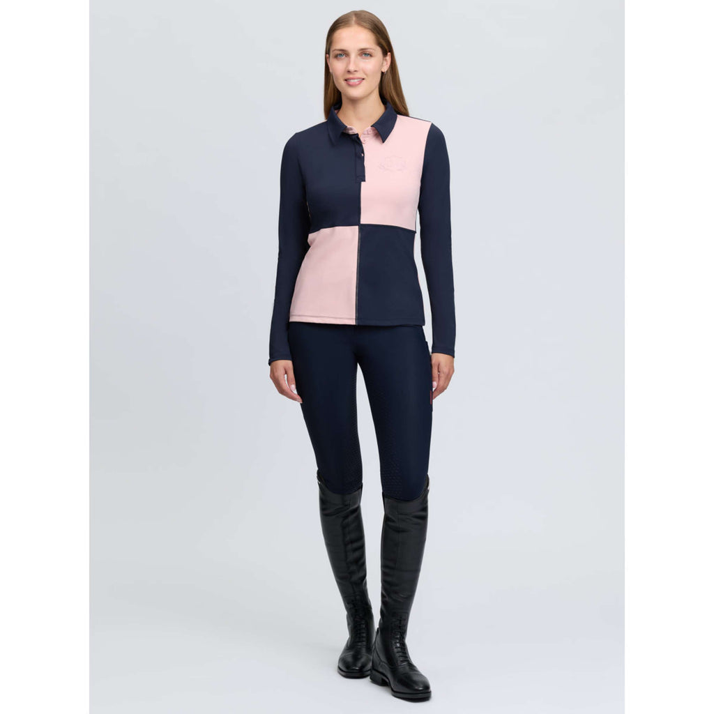 LeMieux Baselayer Harlequin Rugby Petal/Navy