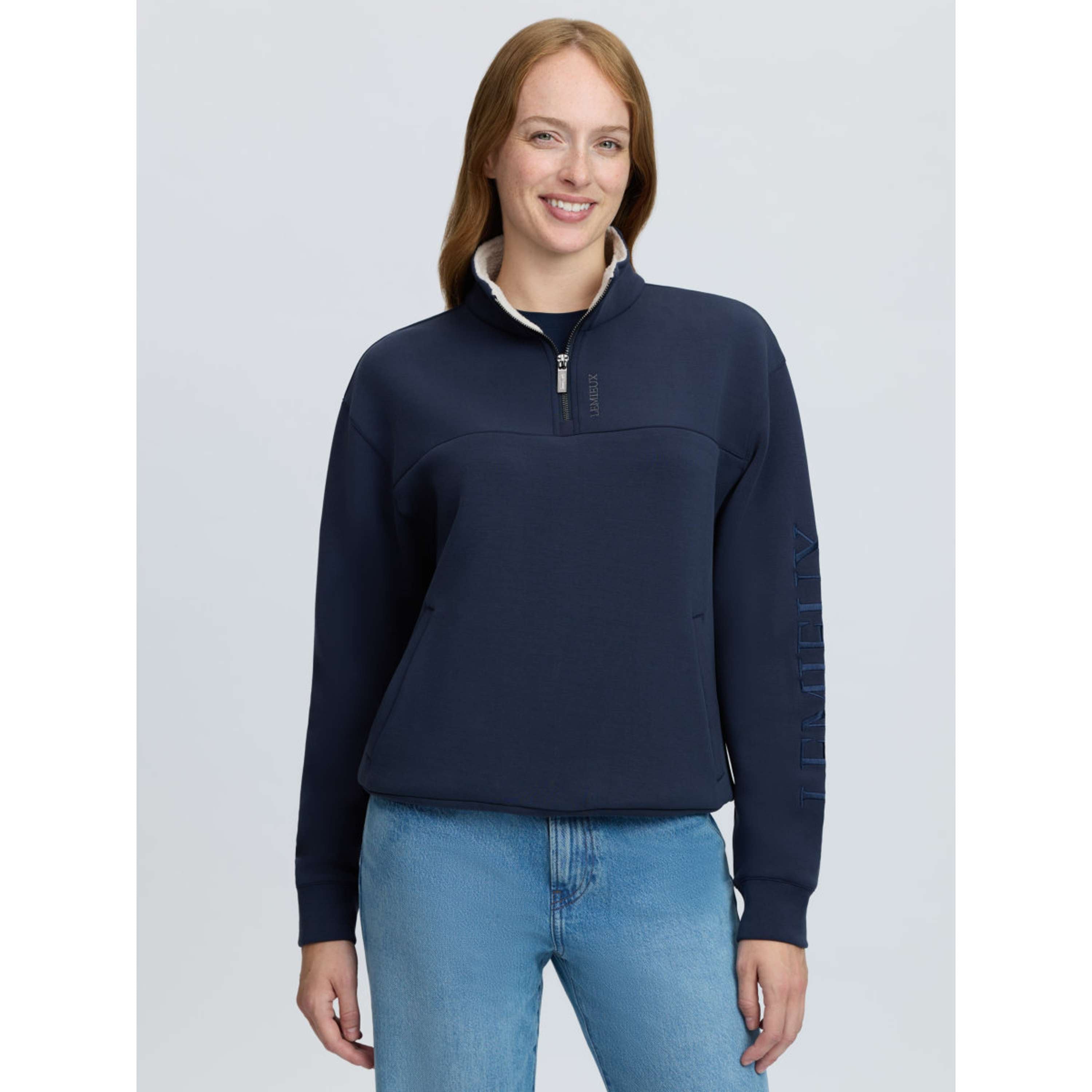 LeMieux Trui Scarlet Quarter Zip Navy