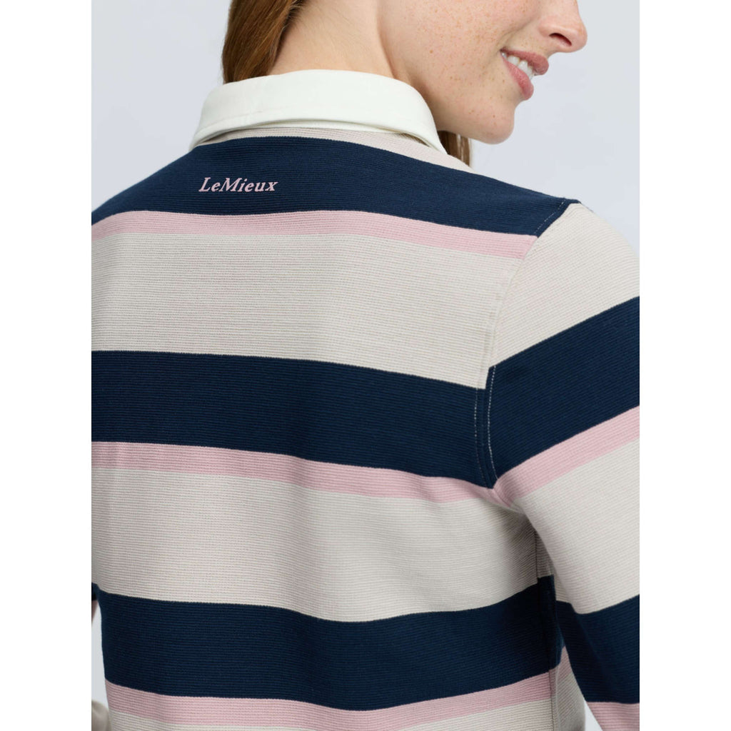 LeMieux Shirt Sloane Stripe Rugby Stone