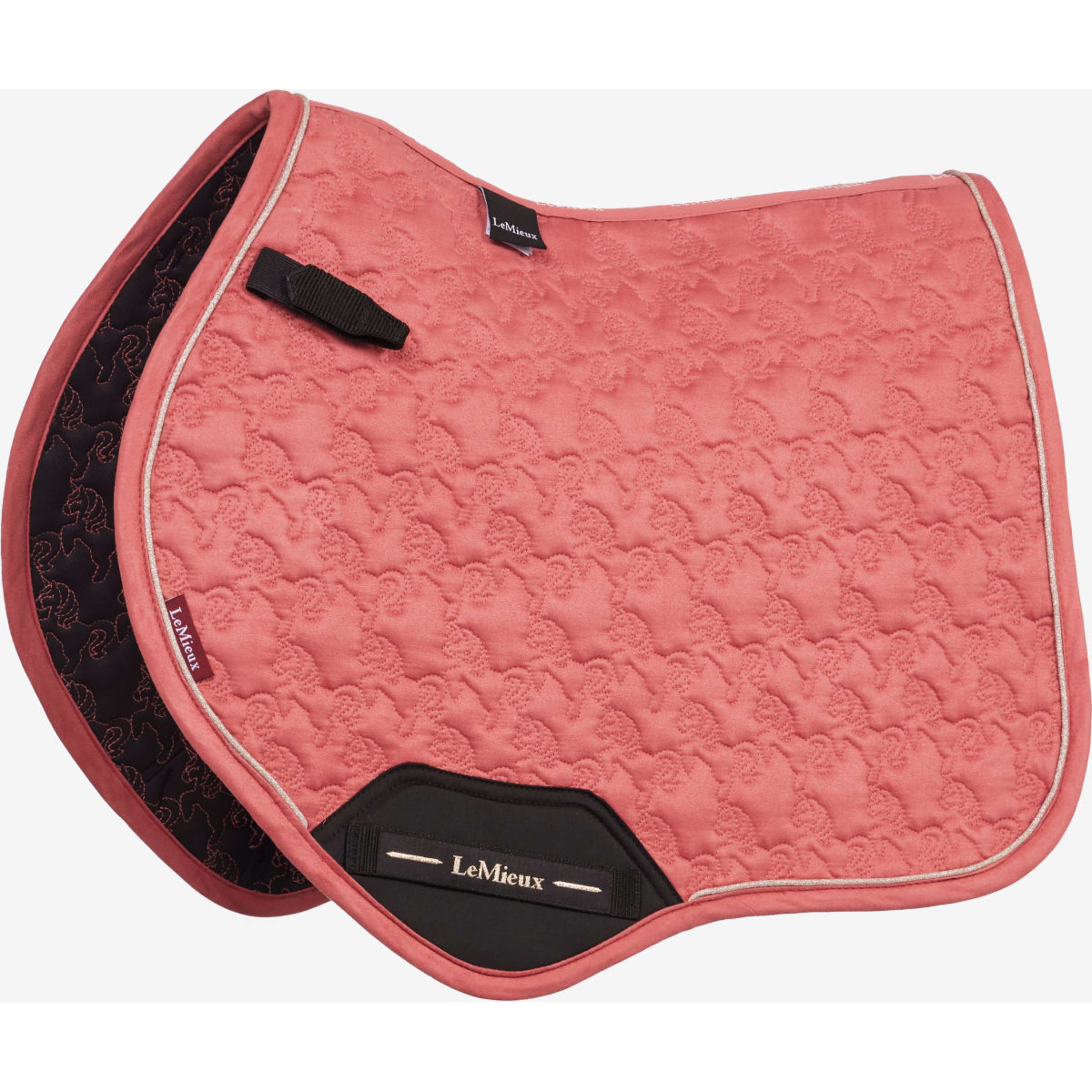 LeMieux Zadeldekje Suede Square Springen Spiced Earth