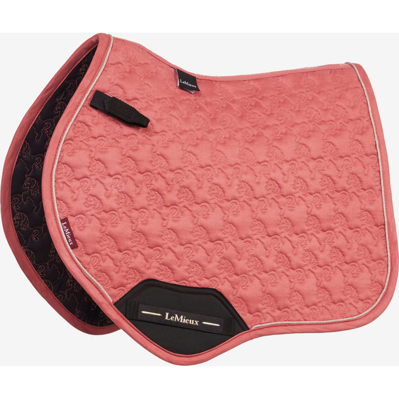 LeMieux Zadeldekje Suede Square Springen Spiced Earth