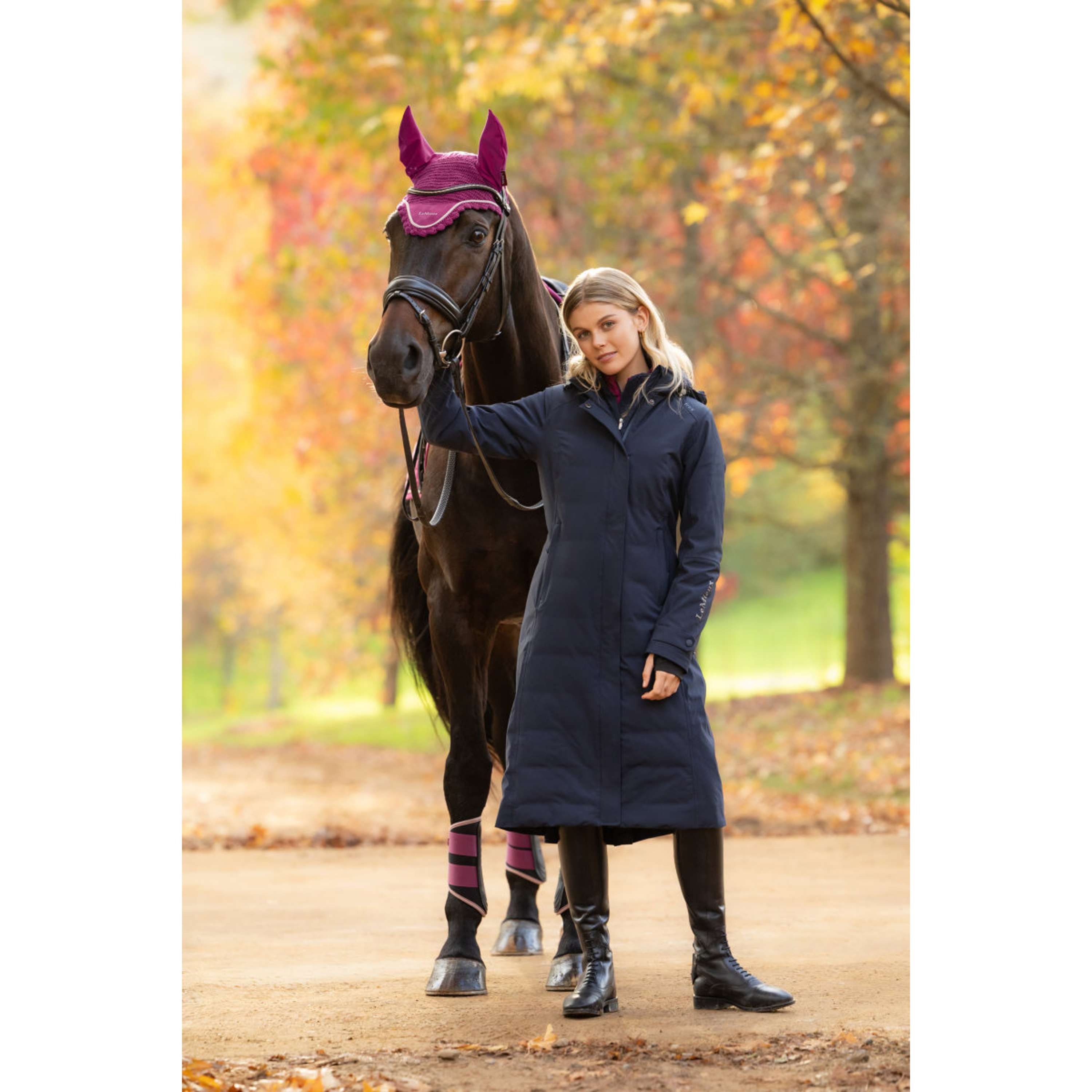 LeMieux Lange Jas Erin Waterproof Padded Navy