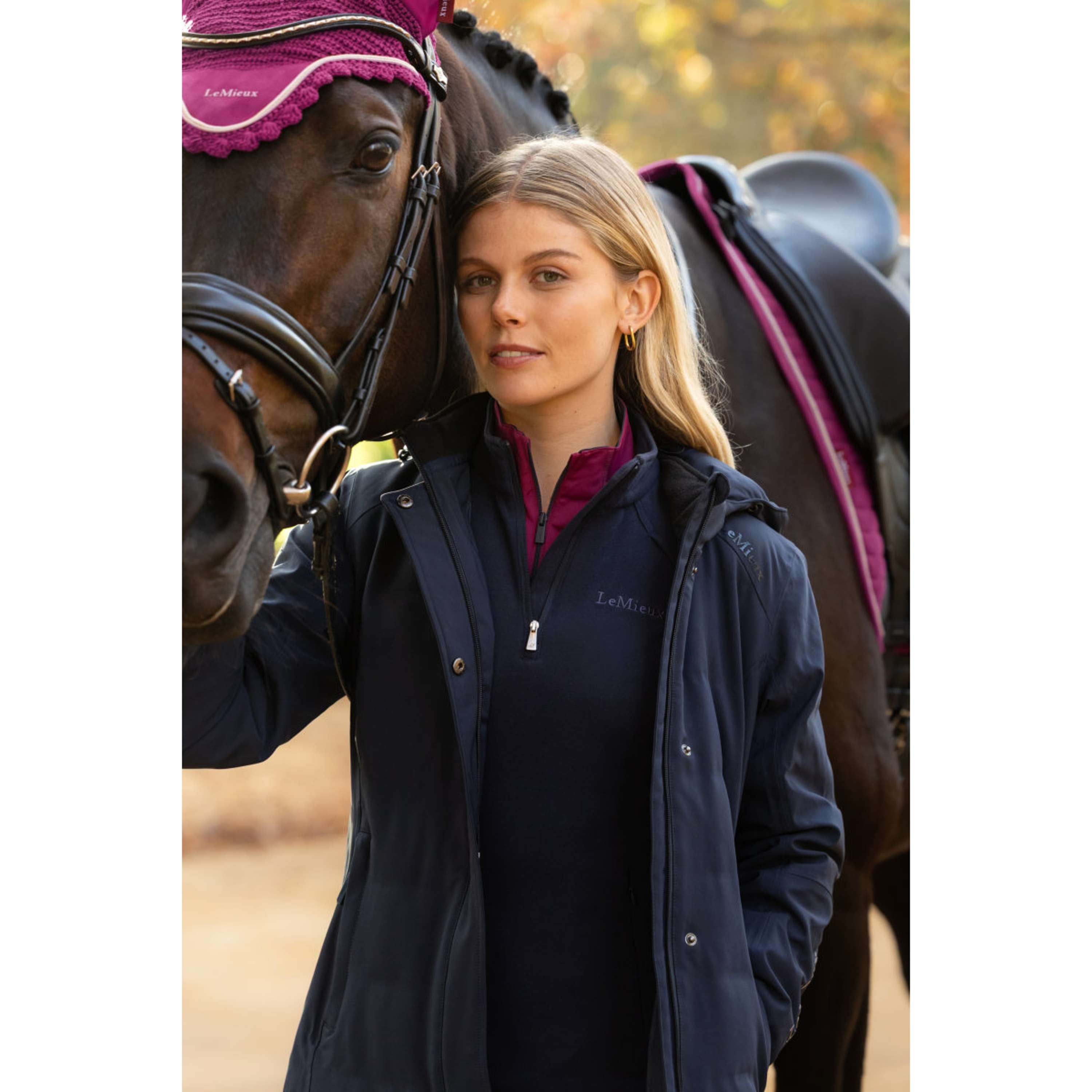 LeMieux Lange Jas Erin Waterproof Padded Navy