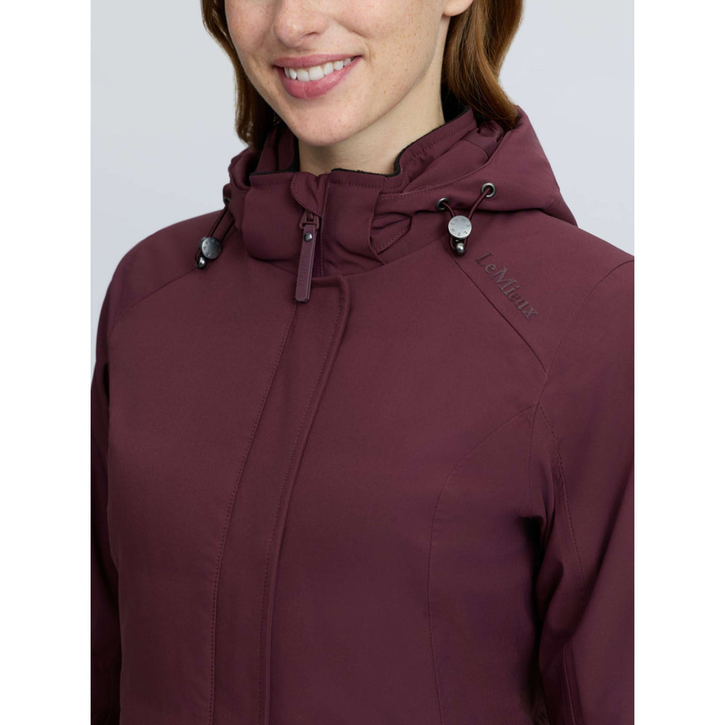 LeMieux Lange Jas Erin Waterproof Padded Bramble