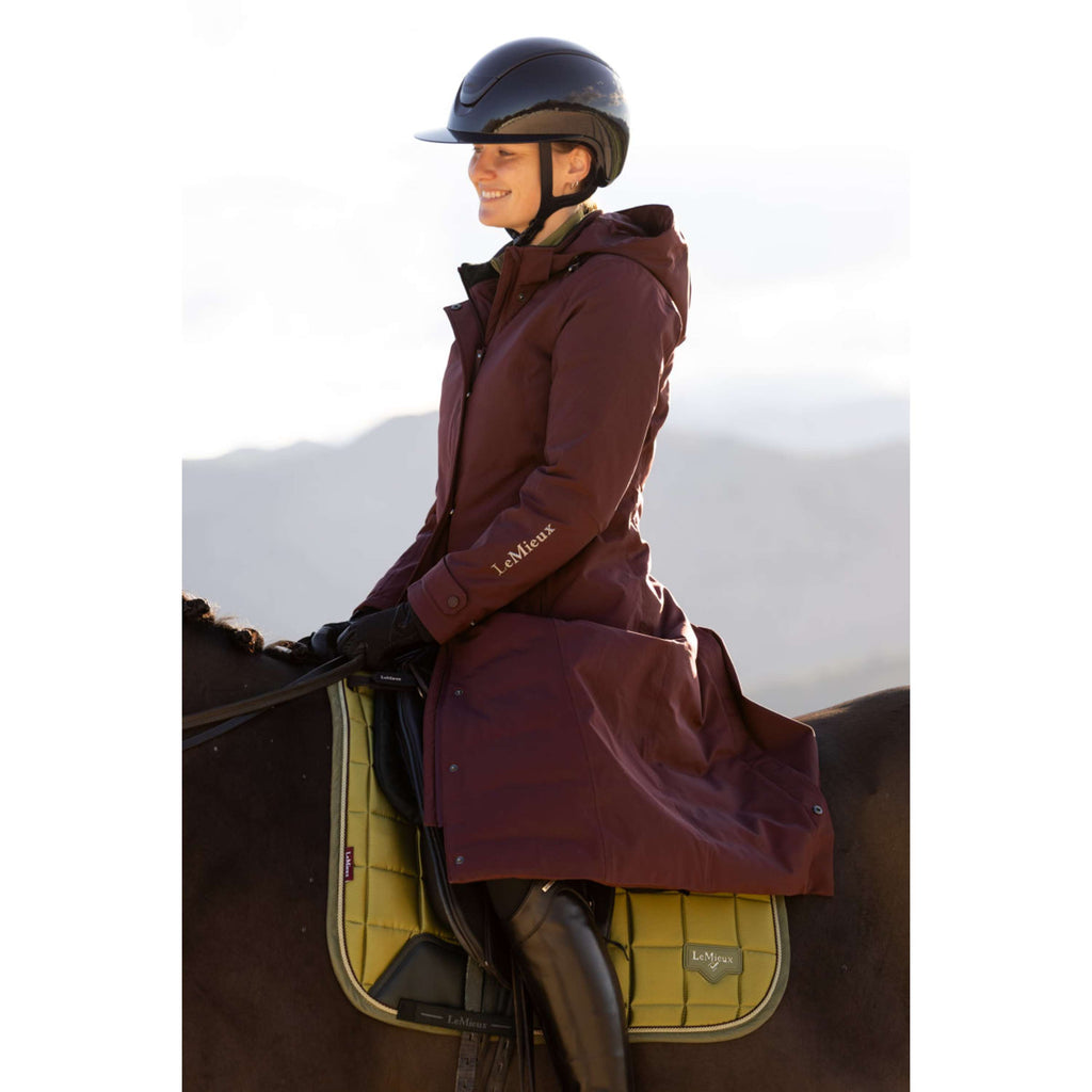LeMieux Lange Jas Erin Waterproof Padded Bramble