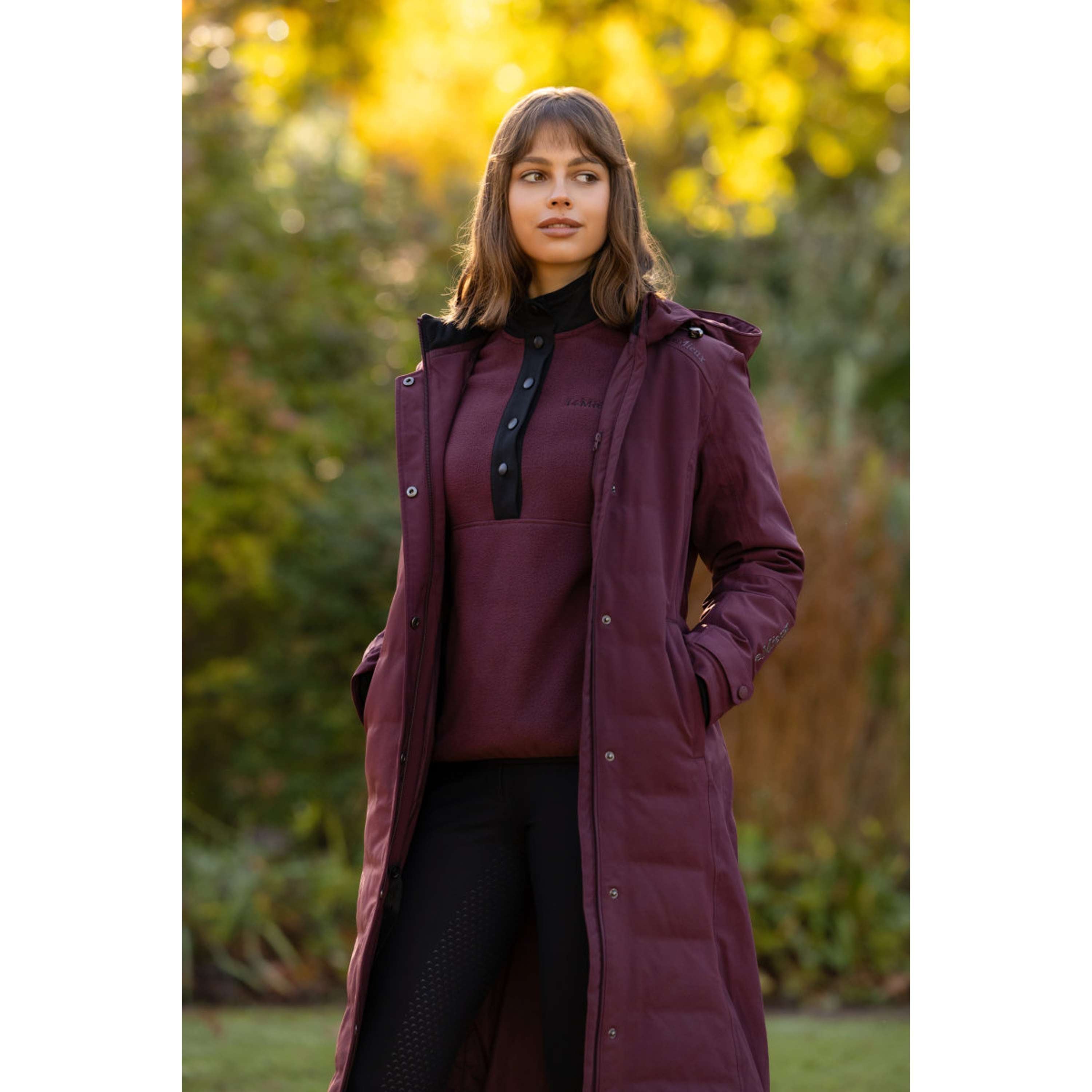 LeMieux Lange Jas Erin Waterproof Padded Bramble
