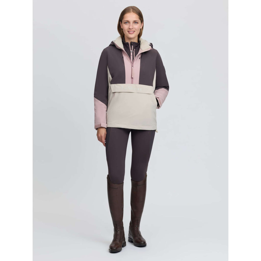 LeMieux Jas Phoebe Half Zip Waterproof Anorak Wild Rose