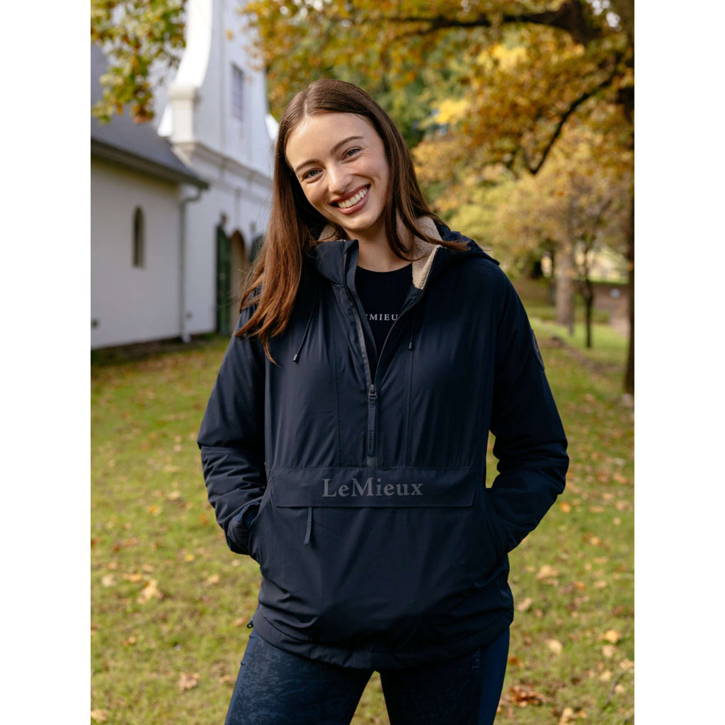 LeMieux Jas Phoebe Half Zip Waterproof Anorak Navy