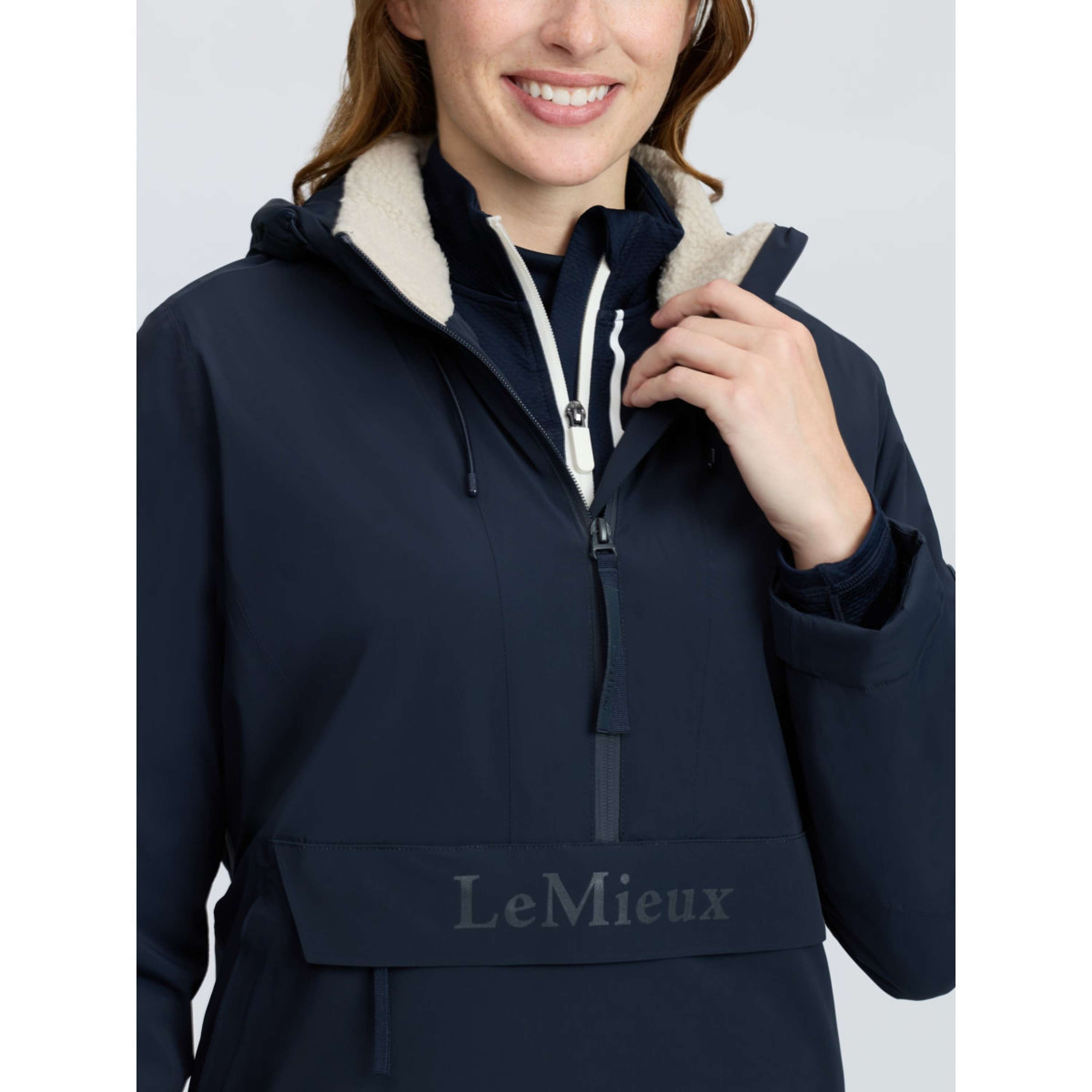 LeMieux Jas Phoebe Half Zip Waterproof Anorak Navy