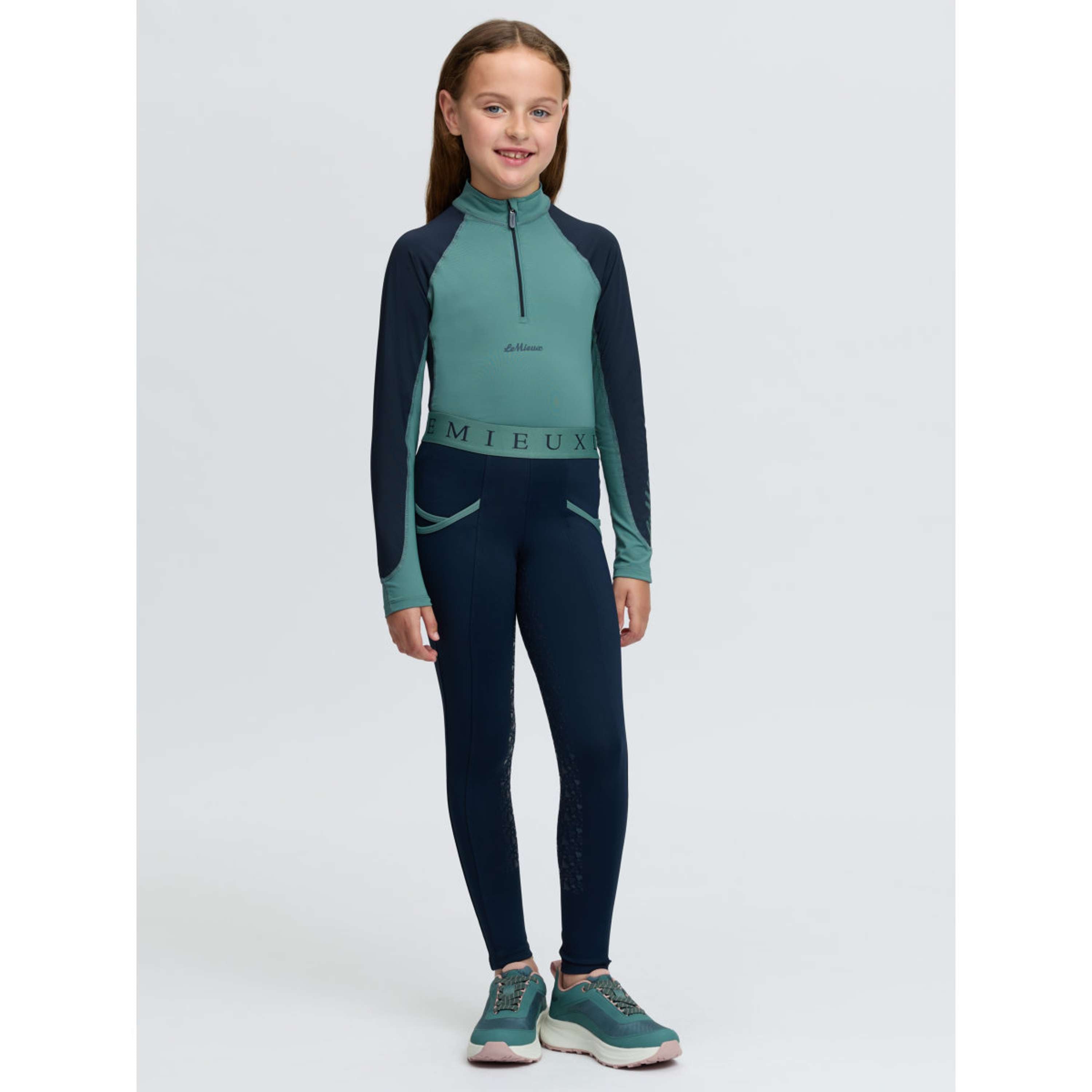 LeMieux Rijlegging Kids Full Grip Navy/Aloe