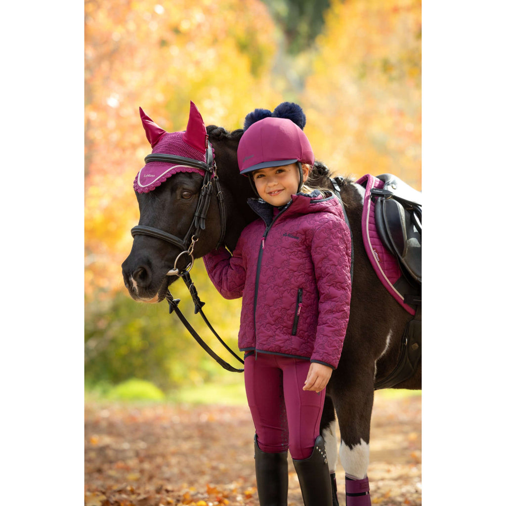 LeMieux Jas Lola Quilted Kids Blackberry