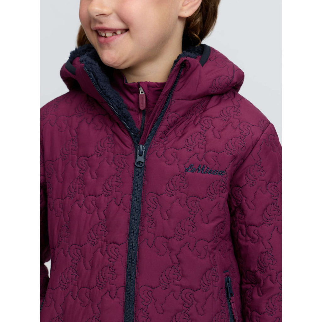 LeMieux Jas Lola Quilted Kids Blackberry